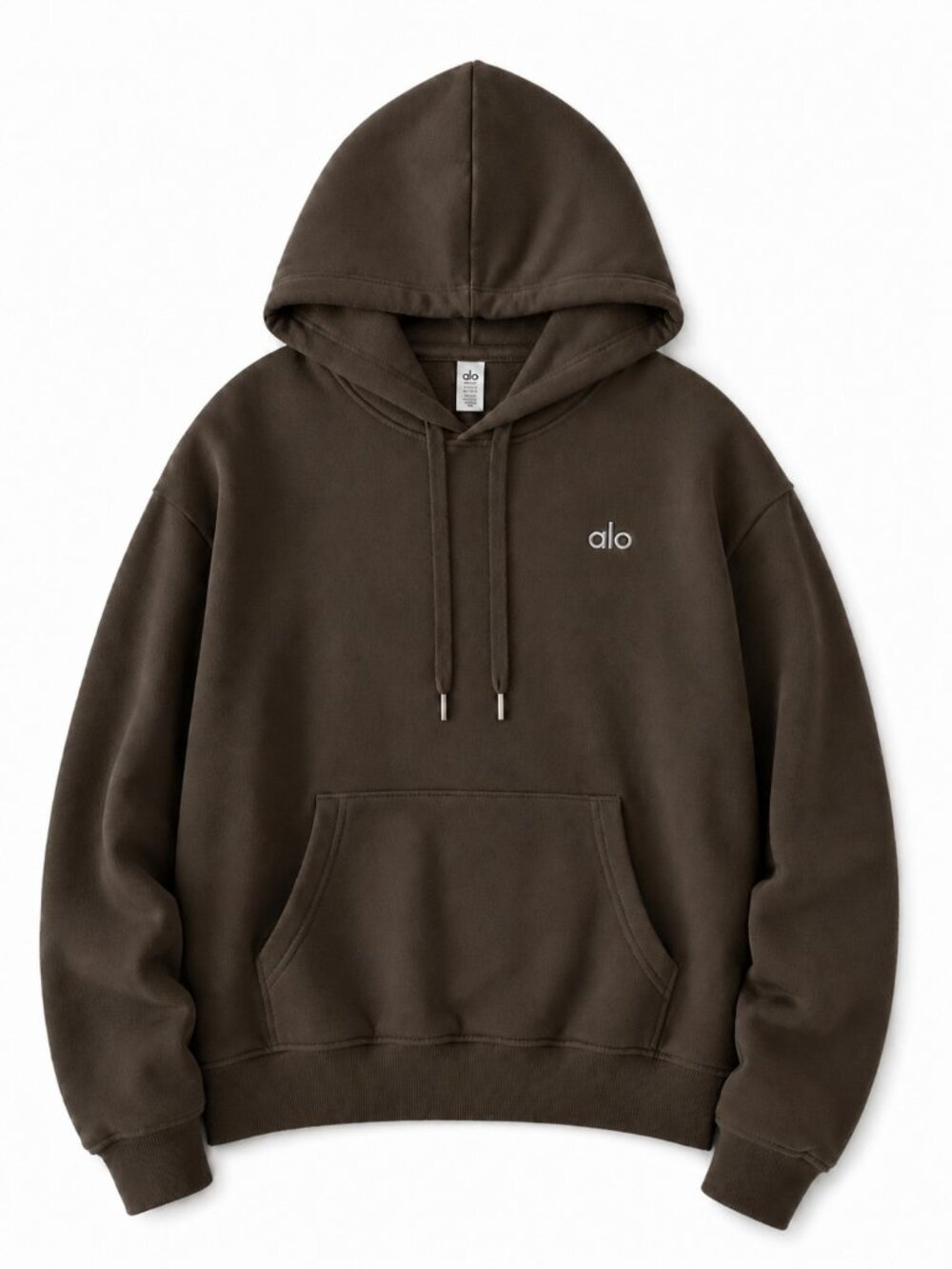 Alo Accolade Hoodie Sweatshirt - Espresso NWT Size S